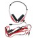 Headphones Defender Warhead G-120, game, full-size, microphone, 3.5mm, 2 m, black and red