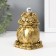NECKE Polystone for bronze "Two toads on a bag with coins" 7.2x6.2x12 cm