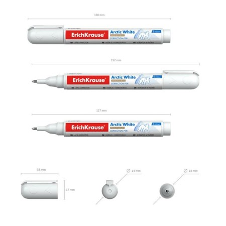 Erichkrause Arctic White, 5 ml, 5 ml, with a metal tip, a special pumping system for pumping fluids-1