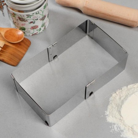 Baking form with sizes “square”, h -5 cm, 10x10 - 18x18 cm-4