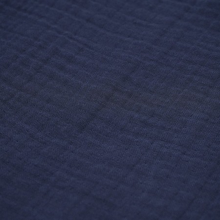 Essential robe, multilayer muslin, size m, dark blue color-10