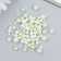 Decor for creativity plastic "Balls. Green lemon. Assorted" D = 3-8 mm, set 10 grams
