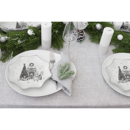 Serving share "Hugge", d = 20 cm, white color-6