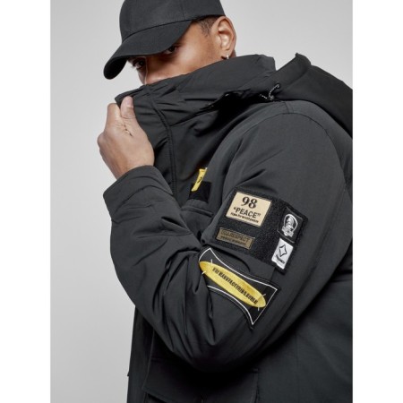 Male Winter jacket, size 50, black color-8