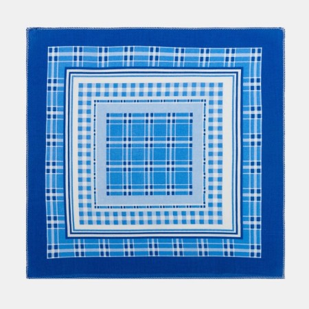 Men's nasal shawls 30*30 cm, (set 12 pcs,) cental blue, Fig. MIX 100% HL-2