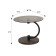 Table Journal Duet 13n, 600x600x470, Black/Oak Marron/Tinted