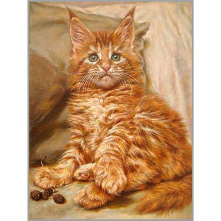 Diamond mosaic "Red charm" 30 × 40 cm, 35 colors