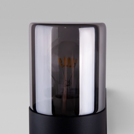 Street wall lamp Elektrostandard, Roil, 175x110x340 mm, E27, black color-6
