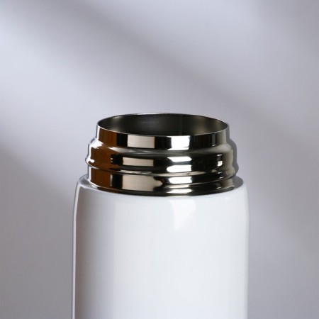 Thermos with the Mode Forrest button, 450 ml, white, heat conservation 10-12 hours-5