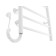 Electric towel Domoterm 109-5, 500x710 mm, left, white matte