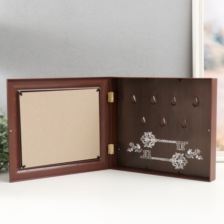 Key closed "Home Sweet" 26.5x31.5 cm nut-2