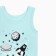 A set for a boy (T -shirt, panties), mint color/space, height 116 cm