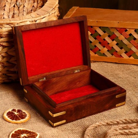 Larissa Casket Wood 17.8x12.7x5.7 cm-1