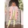 Cardigan female, size 56, white, pink color