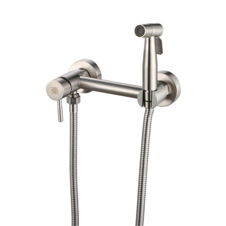 Biddor "RMS" SUS129-5-2, with a hygienic shower, stainless steel, satin