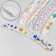 File - emery, abrasiveness 180/240, 18 cm, packing 20 pcs, drawing mix