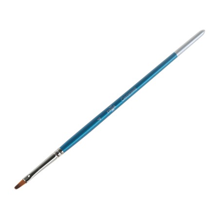 Synthetics brush, flat No. 4, "gamma"