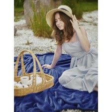 Neptun blanket, size 150x200 cm, blue color