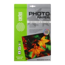 Photo paper for jet print A4, 50 sheets Cactus, 220 g/m2, bilateral, matte