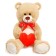 Soft toy "Bear Valentine", 95 cm