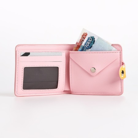 Wallet on the button, yellow/orange color-4