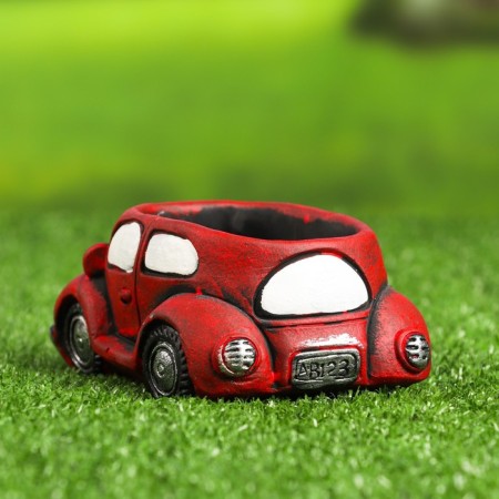 Pot "Machine" red, 14.4x9x6cm-2