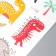 Tattoo on the body color phosphorus "dinosaurics" mix 12x7.5 cm