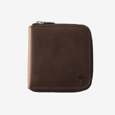 Male purse, lightning department, brown color
