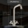 Kitchen mixer Zein Z3729, two -wound, pour height 26 cm, satin