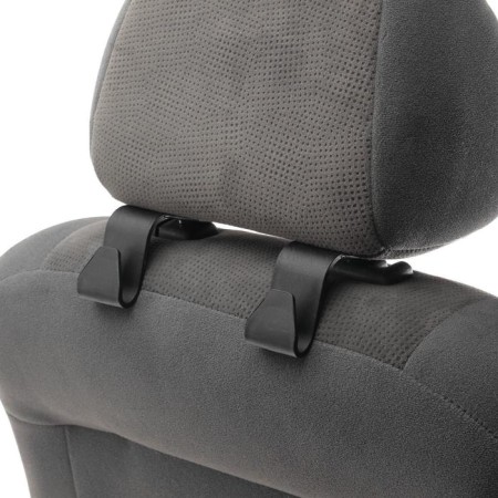 Torso hook on the headrest, set 4 pcs, black-1