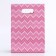Gift box-package, packaging with a cut handle, "pink lines", 14 x 6 x 21 cm