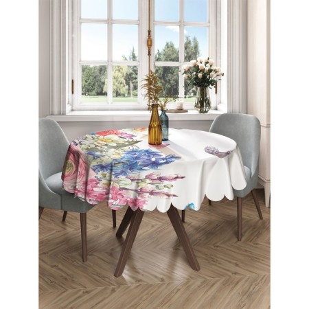 The tablecloth "Spring flowers", round, Saten, d = 150 cm-2