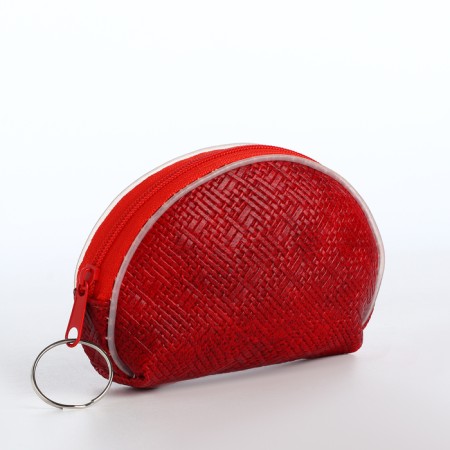 Women's wallet with lightning, red color-1