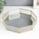 Standing interior glass with a mirror "polyhedron. Drops" 28x28x5.5 cm