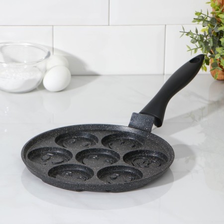 Slot "Personnel", D = 23 cm, plastic handle, anti -stick coating, black color-7