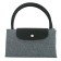 Household bag VX002-05311, gray color, textiles with genuine leather inserts, 58x17x32 cm