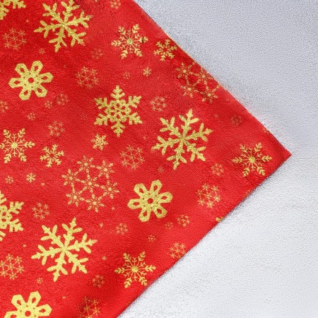 Flogi packaging film "Snowflakes", 70 × 50 cm, red-1