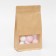Zip-Lock package Craft with a flat bottom, rectangular window, 18 x 28 cm
