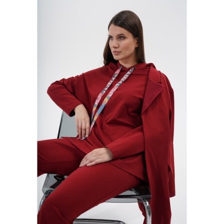 Feminine Hoods Prima Linea, size 56, burgundy color-1