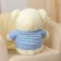 Soft toy "Bear" in a jacket, 75 cm, white color