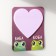 Magnet with a block "Biba and Bob" 9x10.6 cm