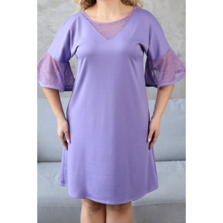 Women's dress, size 52, purple color-8