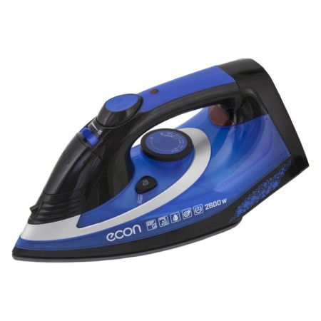 Iron Eco-Bi2603, 2600 W, ceramic sole, 45 g/min, 320 ml, blue color with black