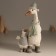 Polystone souvenir "Goose in a long cap and scarf, with a goose" 14.5x13.5x27.5 cm
