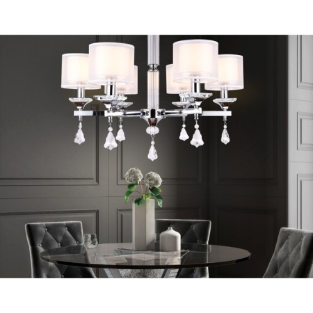 Crystal chandelier with Ambrella Light, Traditional, TR4533, 6HE14, Color Chrome-5
