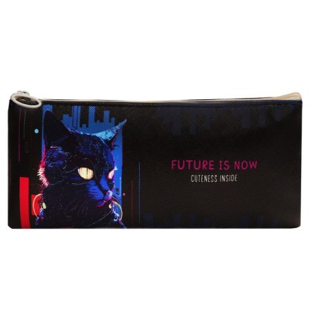 Penal soft 1 compartment, 100 x 200 mm, flat, Meshu "Future", artificial leather MS_57880-1