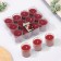 A set of aromatic candles in a glass "Cherry", 12 pcs, red, 4.5x5 cm