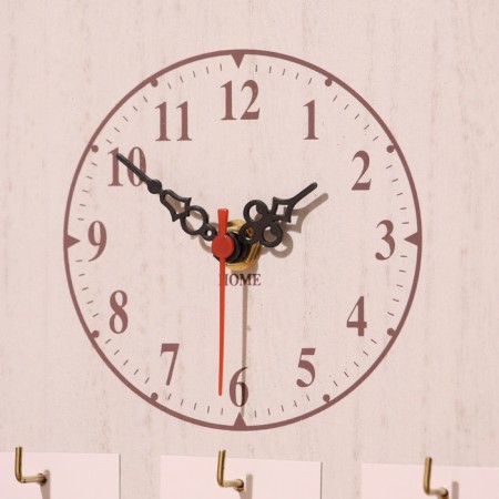 Souvenir Eternal calendar suspended with a clock, wood, 2x20x30 cm, col. black-2