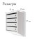 Mailing box multi -sectional, 4 sections, with the back wall, gray, Mix door