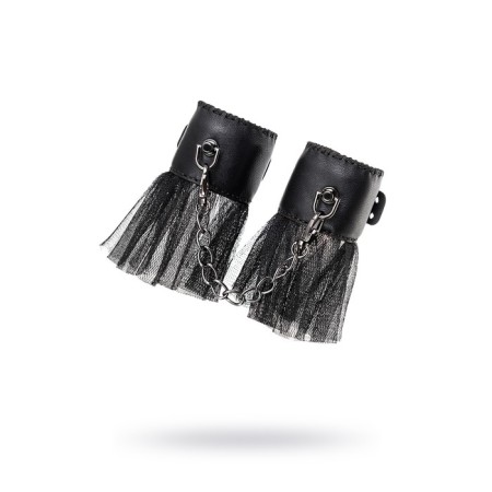 Handcuffs with a grid, black